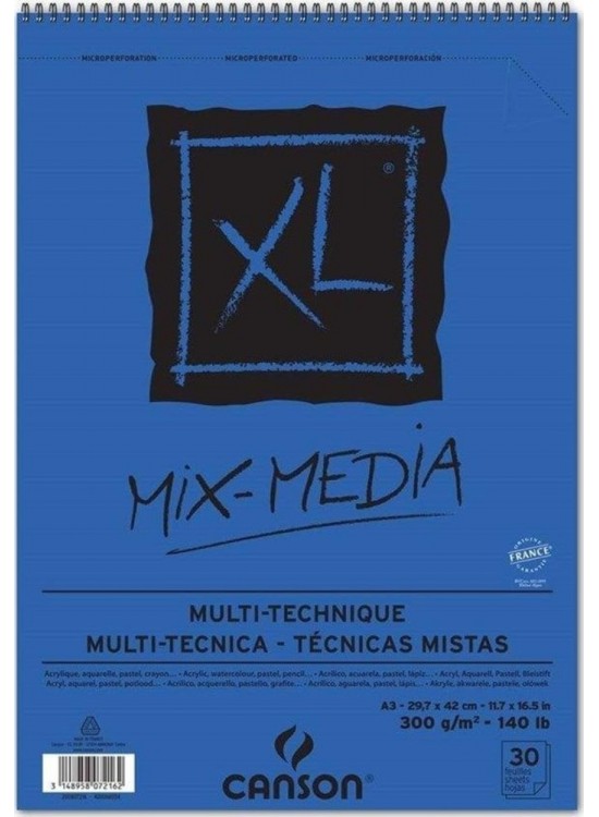 Canson Çok Amaçlı Çizim Defteri Spp CanXL Mix Media 30S A3 300 GR