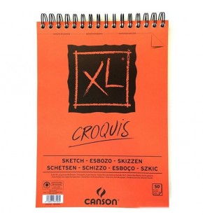 Canson Croquıs XL Eskiz 90 GR Üsten Spiralli A5 50 YP
