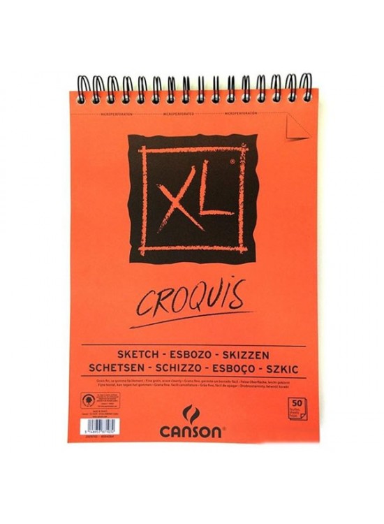Canson Croquıs XL Eskiz 90 GR Üsten Spiralli A5 50 YP