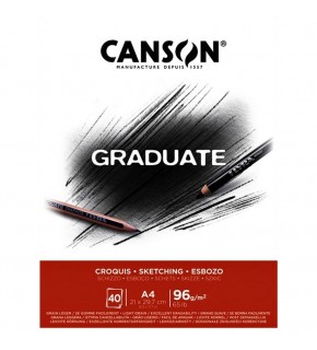 Canson Eskiz Bloğu Graduate Croquıs 40 Syf A4 96 GR