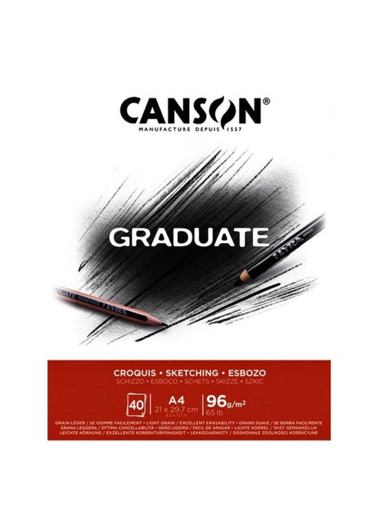 Canson Eskiz Bloğu Graduate Croquıs 40 Syf A4 96 GR