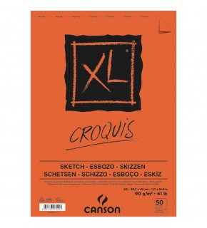 Canson Eskiz Croquıs XL 90 Gr Üsten Spiralli A3 50 YP