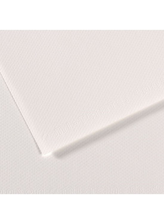 Canson Fon Kartonu (Dokulu) Mı-Teıntes 50x65 160 gr Whıt 335 (1 Adet)