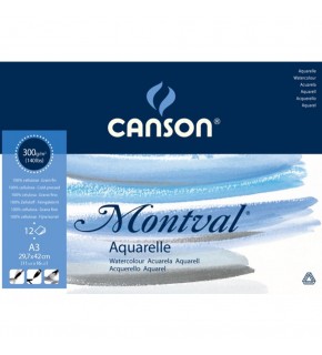 Canson Sulu Boya Bloğu Pad Canmontv 12S A3 300 GR
