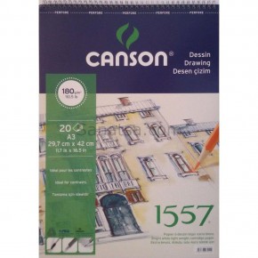 Canson Teknik Resim Defteri Blok Üstten Spiralli 40 YP A3 120 GR FCNS12040A3US
