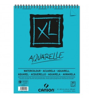 Canson XL Sulu Boya Spiralli Bloklar SPP Canxl Aquarelle 30 Syf A4 300 GR