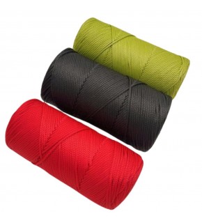 Çanta Aksesuar Polyester Makrome Set  (Kırmızı, Fıstık Yeşil, Antrasit)