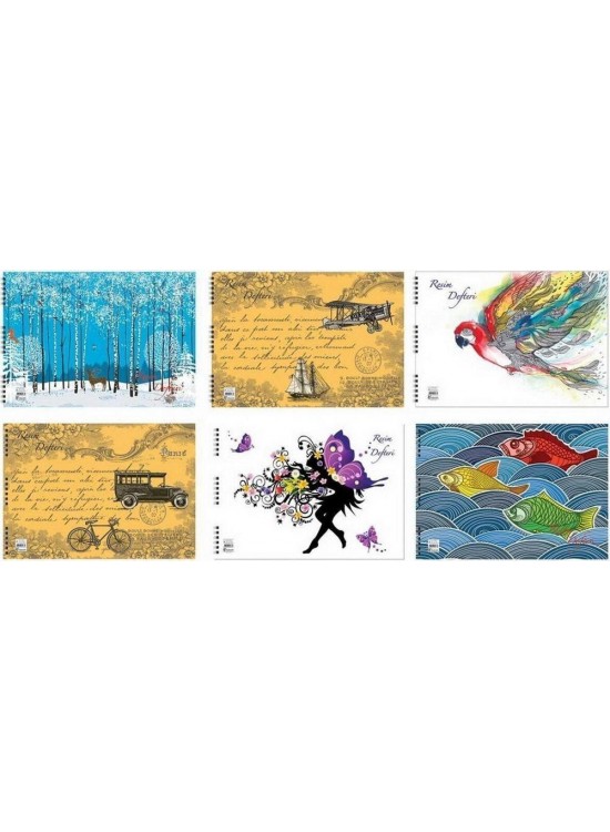 Capy Spiralli Resim Defteri 25x35 15 YP 300215-98 (1 Adet) Capy Spiralli Resim Defteri 25x35 15 YP 300215-98 (1 Adet)