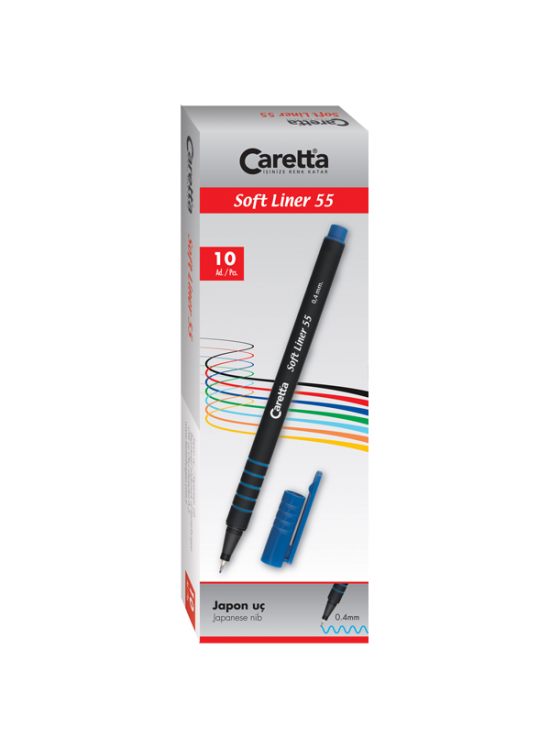 Caretta Softliner Keçeli Kalem 0.4 MM Açık Pembe 55/16 (1 Adet)