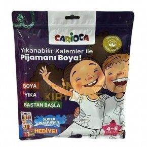 Carioca Boyanabilir Pijama-Keçeli Kalem 4-5 Yaş Ln-80011