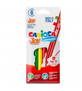 Carioca Joy Süper Yıkanabilir Keçeli Boya Kalemi 6 Lı