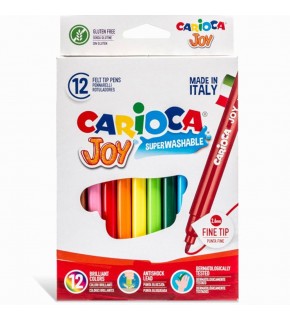Carioca Keçeli Boya Kalemi Joy Süper Yıkanabilir 12 Li 40614