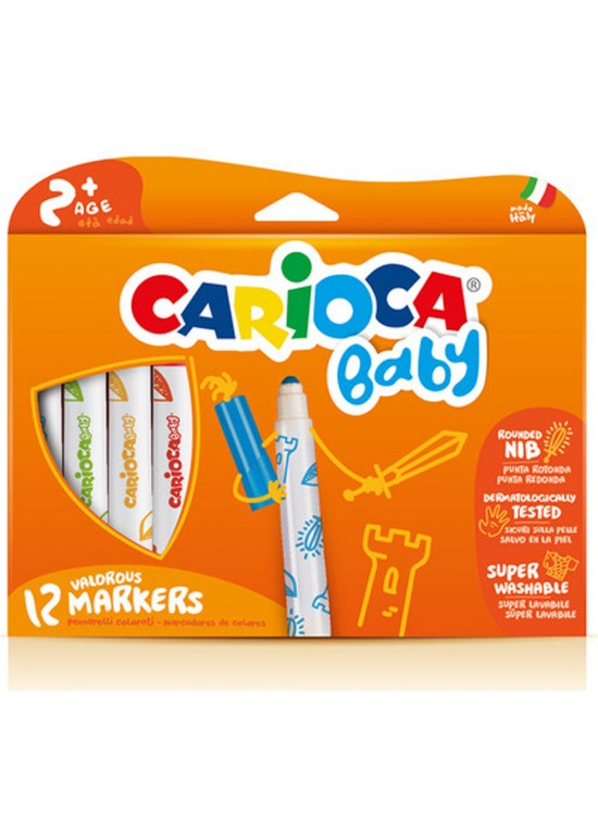 Carioca Keçeli Boya Kalemi Jumbo Bebek Süper Yıkanabilir 12 Li 42814 Carioca Keçeli Boya Kalemi Jumbo Bebek Süper Yıkanabilir 12 Li 42814