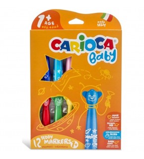 Carioca Keçeli Boya Kalemi Teddy Jumbo Bebek Süper Yıkanabilir 12 Li 42816