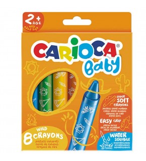 Carioca Pastel Boya Bebek 8 Li 2+Yaş 42892