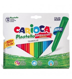 Carioca Pastel Boya Jumbo Üçgen Elle. Kir. Yıkanabilir 12 Li 42671