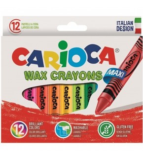 Carioca Pastel Boya Wax Maxı Yıkanabilir 12 Li 42369