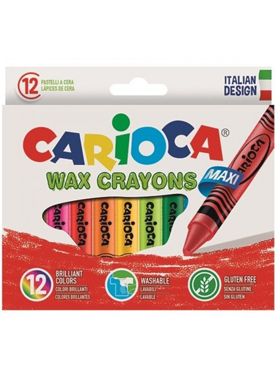 Carioca Pastel Boya Wax Maxı Yıkanabilir 12 Li 42369