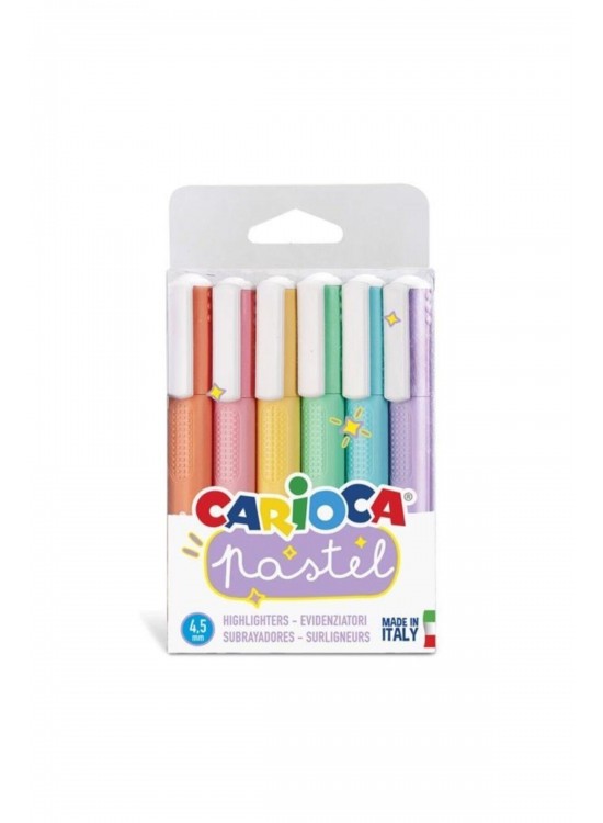 Carioca Fosforlu Kalem Pastel 6 Lı 43033