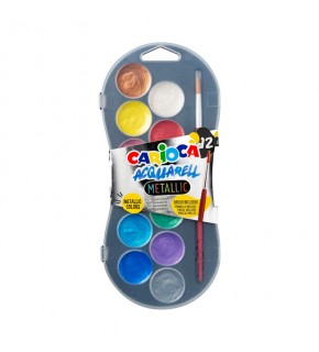 Carioca Sulu Boya 30Mm 12 Renk Metalik