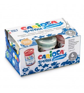Carioca Sulu Boya Tempera Süper Yıkanabilir 6 Renk KO022