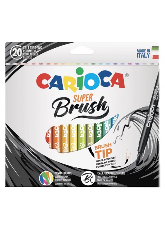 Carioca Super Brush Keçeli Boya Kalemi 20 Li