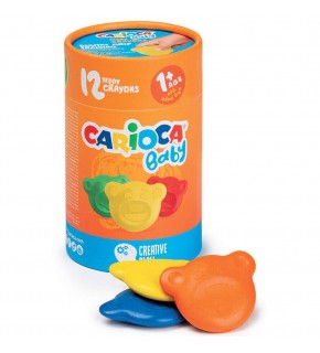 Carioca Teddy Bebek Crayons 12 Li 1+yaş 43957