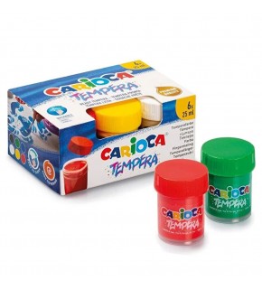 Carioca Tempera Suluboya Süper Yıkanabilir 6 Renk 25 ML 40422