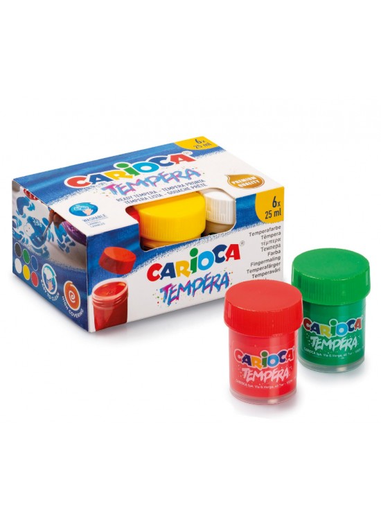 Carioca Tempera Suluboya Süper Yıkanabilir 6x25 Ml Carioca Tempera Suluboya Süper Yıkanabilir 6x25 Ml