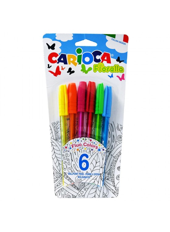Carioca Tükenmez Kalem Fıorella 6 Lı 42774