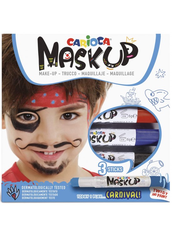 Carioca Yüz Boyası 6 GR 3 Renk Carnıval 43050 Carioca Yüz Boyası 6 GR 3 Renk Carnıval 43050