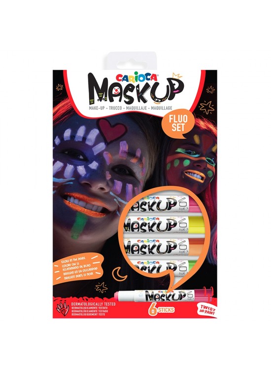 Carioca Yüz Boyası 6 GR 6 Renk Fosforlu 43156 Carioca Yüz Boyası 6 GR 6 Renk Fosforlu 43156