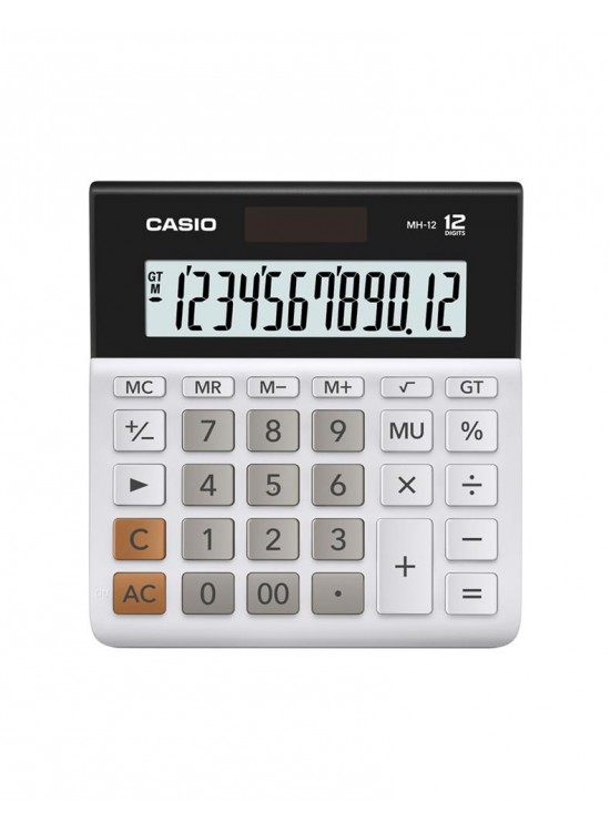 Casio DH-12WE Beyaz 12 Hane Masa Üstü Hesap Makinesi