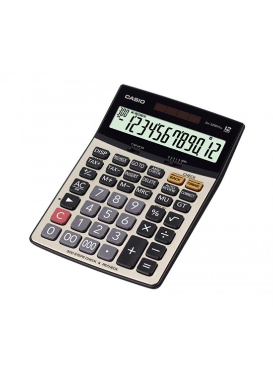 Casio DJ-220D Plus İşlem Kontrollü 12 Hane Masa Üstü Hesap Makinesi
