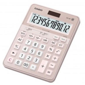 Casio DS-2B-PK Pembe Profesyonel 12 Hane Masa Üstü Hesap Makinesi