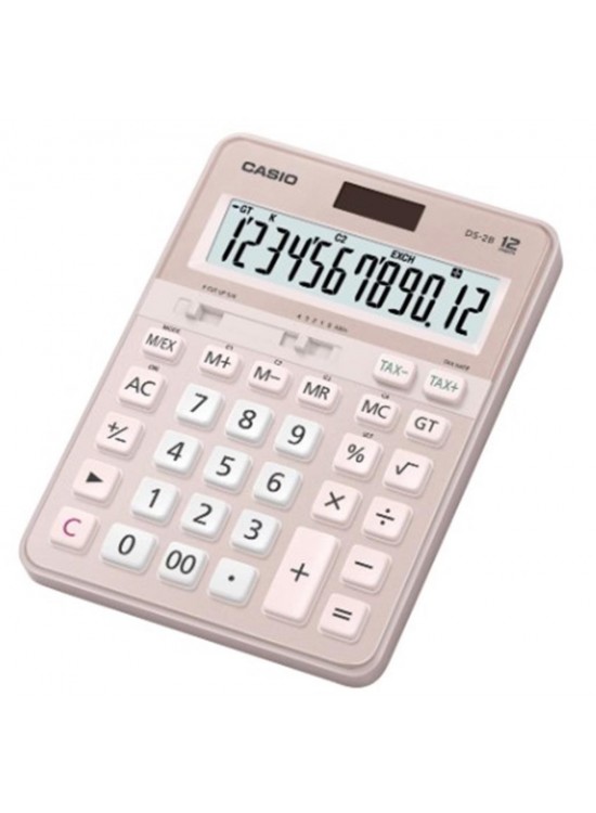Casio DS-2B-PK Pembe Profesyonel 12 Hane Masa Üstü Hesap Makinesi Casio DS-2B-PK Pembe Profesyonel 12 Hane Masa Üstü Hesap Makinesi