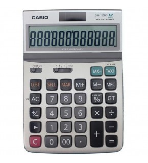Casio DW-120MS Oynar Başlıklı 12 Hane Masa Üstü Hesap Makinesi