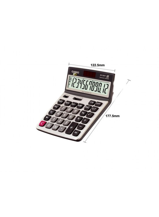 Casio DX-120ST 12 Hane Oynar Başlıklı Masa Üstü Hesap Makinesi Casio DX-120ST 12 Hane Oynar Başlıklı Masa Üstü Hesap Makinesi