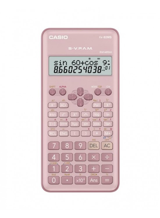 Casio FX-82MS-2-PK-W-DTF Versiyon Bilimsel Pembe Fonksiyonlu Hesap Makinesi Casio FX-82MS-2-PK-W-DTF Versiyon Bilimsel Pembe Fonksiyonlu Hesap Makinesi