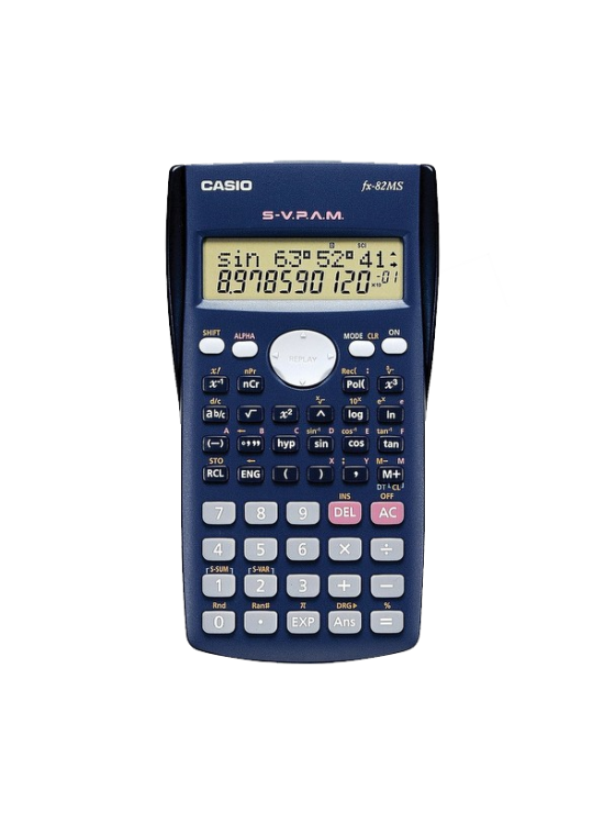 Casio Hesap Makinesi Bilimsel 2 Satır Ekran 240 Fonksiyon FX-82MS 2.Versiyon