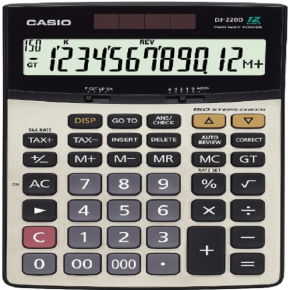 Casio Hesap Makinesi Masa Üstü 12 Hane Check Control DJ-220D Plus