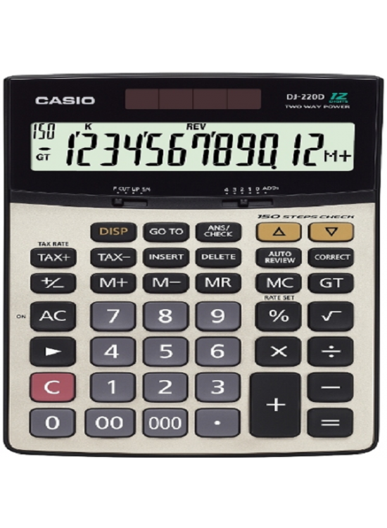 Casio Hesap Makinesi Masa Üstü 12 Hane Check Control DJ-220D Plus Casio Hesap Makinesi Masa Üstü 12 Hane Check Control DJ-220D Plus