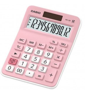 Casio Hesap Makinesi Masa Üstü 12 Hane Pembe MX-12B-PK