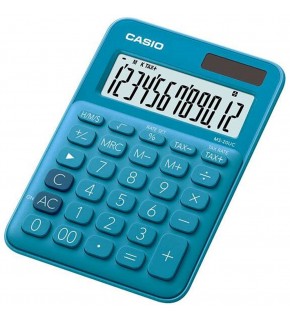 Casio Hesap Makinesi Masaüstü 12 Hane Mavi MS-20UC-BU