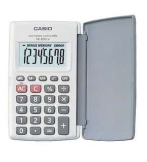Casio HL-820LV-WE 8 Hane Beyaz Cep Tipi Hesap Makinesi