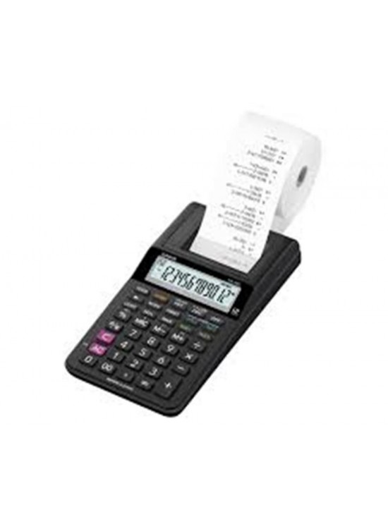 Casio HR-8RC-BK 12 Hane Siyah Şeritli Hesap Makinesi Casio HR-8RC-BK 12 Hane Siyah Şeritli Hesap Makinesi