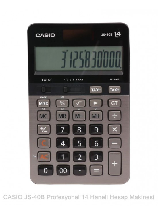 Casio JS-40B Profesyonel 14 Hane Masa Üstü Hesap Makinesi