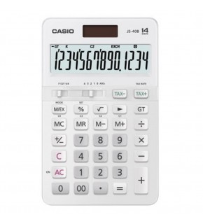 Casio JS-40B-WE Beyaz Profesyonel 14 Hane Masa Üstü Hesap Makinesi