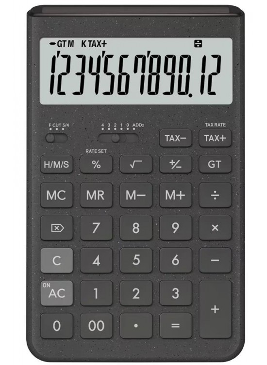 Casio JT-200T-GY 12 Hane Gri Masa Üstü Hesap Makinesi