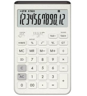 Casio JT-200T-WE 12 Hane Beyaz Masa Üstü Hesap Makinesi